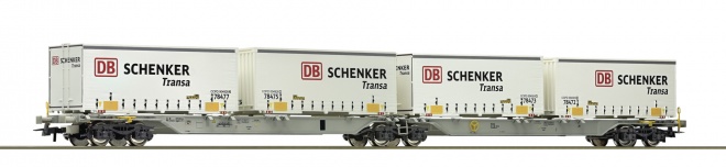 Articulated intermodal car of AAE with containers<br /><a href='images/pictures/Roco/Roco-76916.jpg' target='_blank'>Full size image</a>